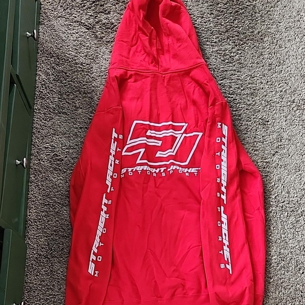 Red Mens XL Straight Jacket Hoodie